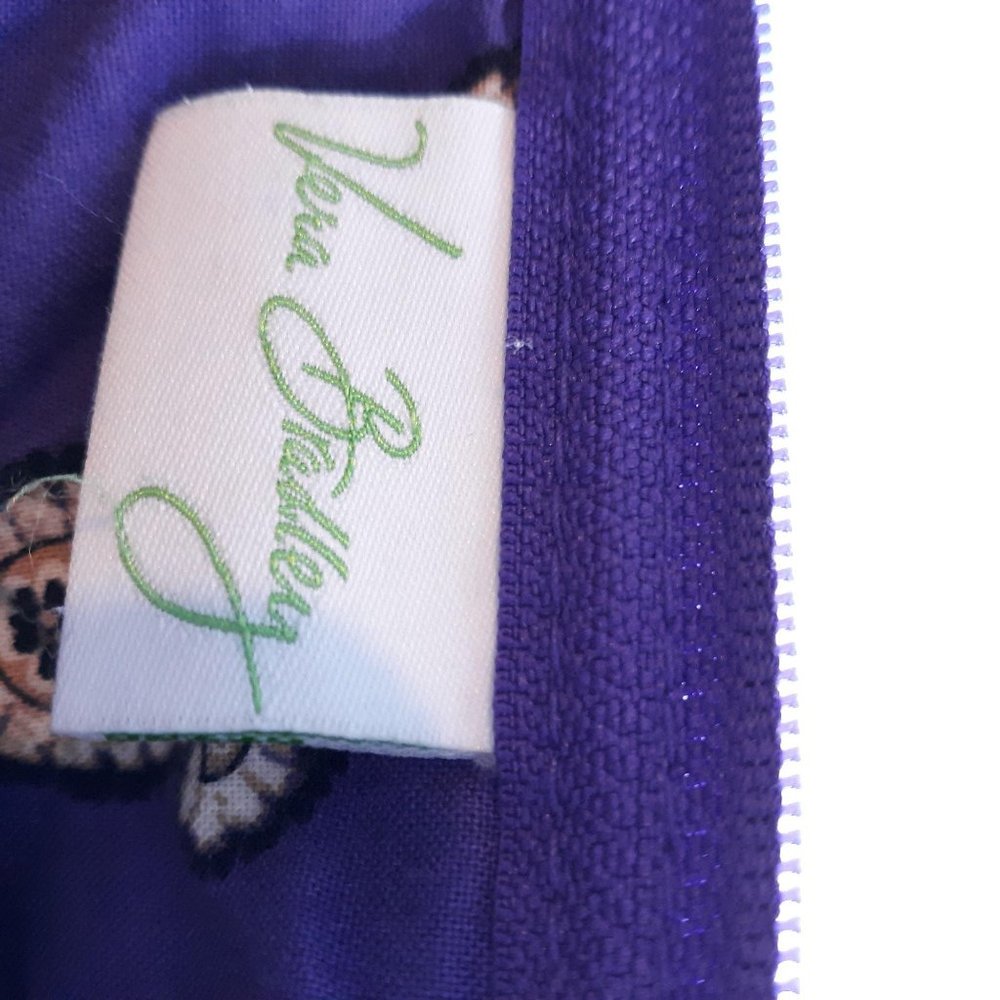 Vera Bradley Purse Simply Violet Paisley Bag - Picture 10 of 13